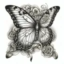tatto envolving travel, teaching, biology and something about Turner's syndrome (a butterfly, C0, etc) tattoo design idea