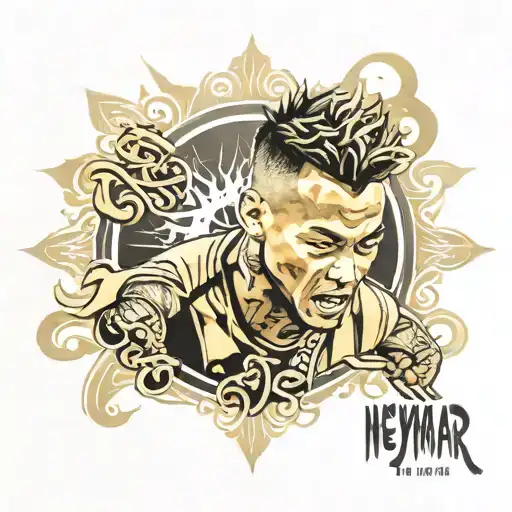 Neymar junior written on arm tattoo design idea
