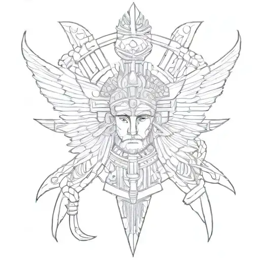 assyrian tattoo design idea