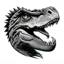 Trex tattoo design idea