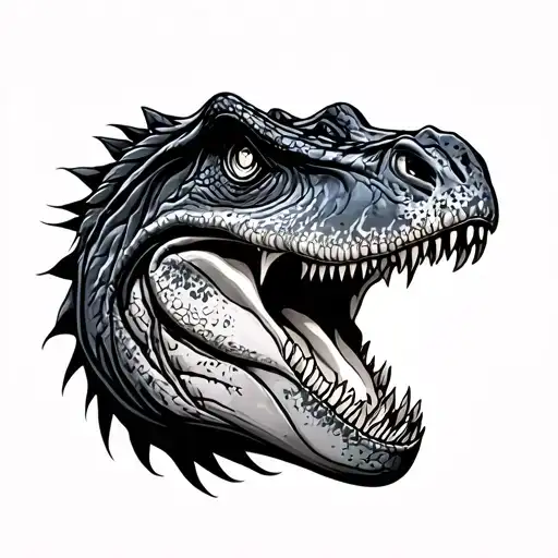 Trex tattoo design idea