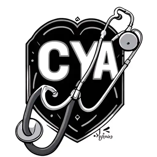 "CYA" "CYA" Stethoscope tattoo design idea