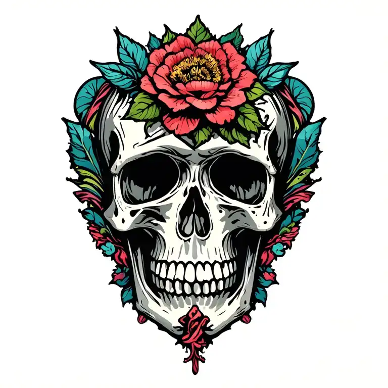 poison logo without skull floral tattoo tattoo design idea