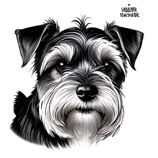 Miniature Schnauzer tattoo design idea