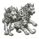 Cerberus tattoo design idea