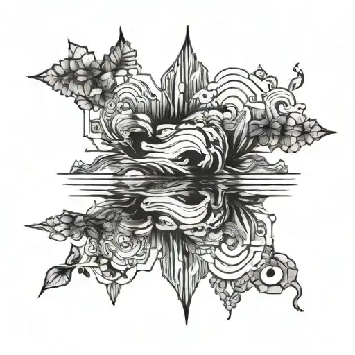 5848+ Reflection Tattoo Ideas - BlackInk AI