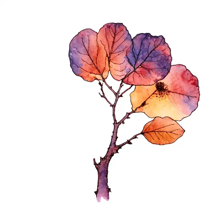 Fig tree woodcut style tattoo sylvia plath tattoo design idea