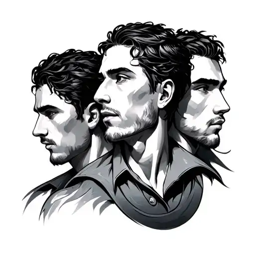 3 brothers around the for arm tattoo design idea