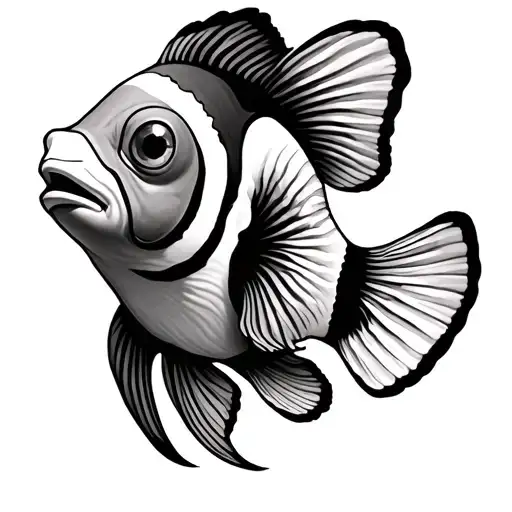 Clownfish tattoo design idea