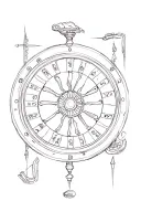 Roulette tattoo design idea