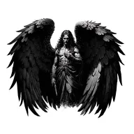 archangel uriel tattoo design idea