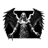 archangel uriel tattoo design idea