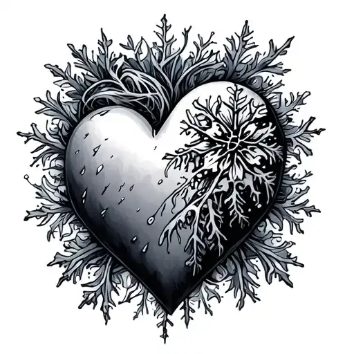 Frozen Heart tattoo design idea
