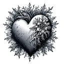 Frozen Heart tattoo design idea