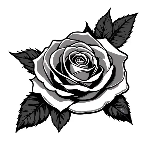 rose, Chicago bears logo, clock face tattoo design idea