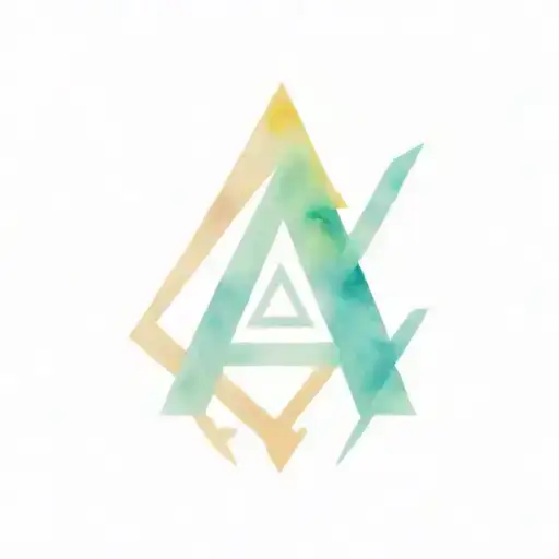 lone wolf viking runes tattoo design idea