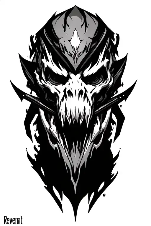 Revenant apex legends character tattoo design idea