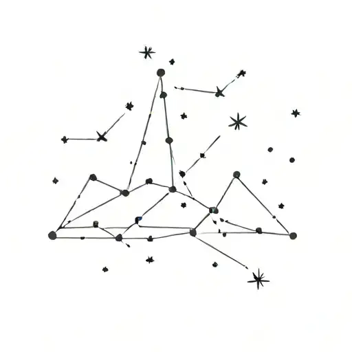 the constellation of the big dipper tattoo design idea