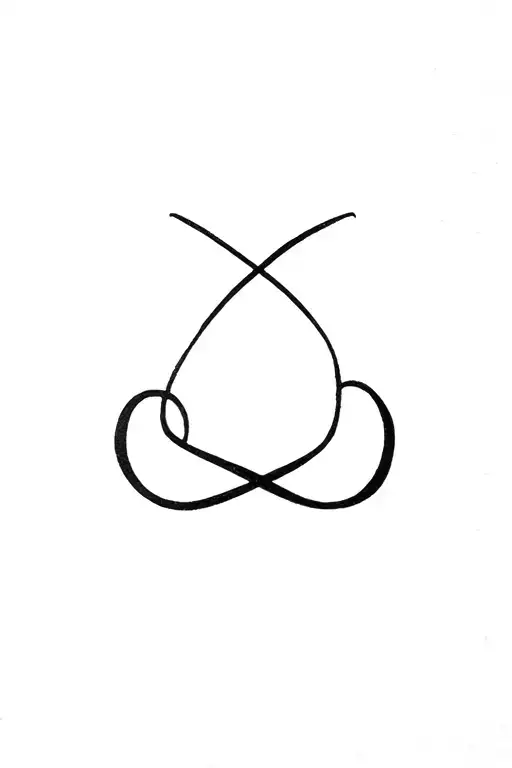 infinite love tattoo design idea