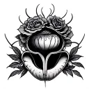 Vaginal tattoo design idea