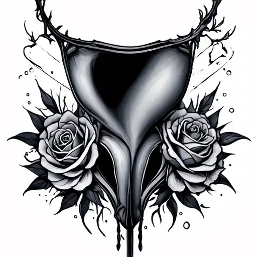 Vaginal tattoo design idea