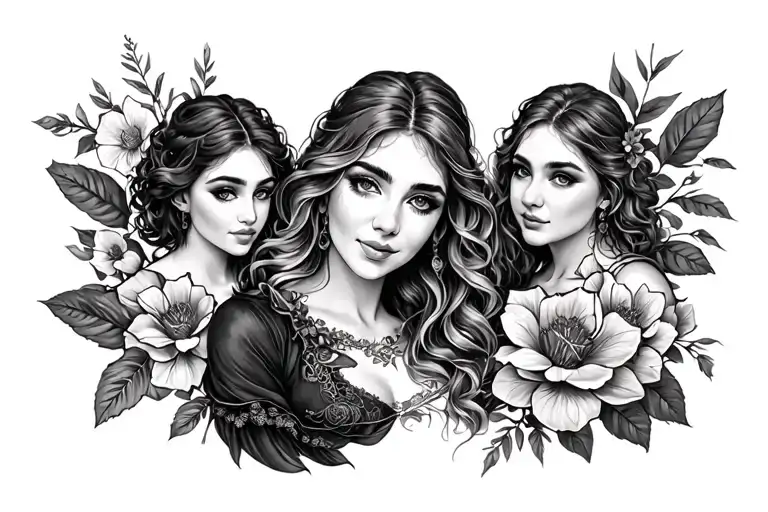 Mother Of 3 tattoo design idea