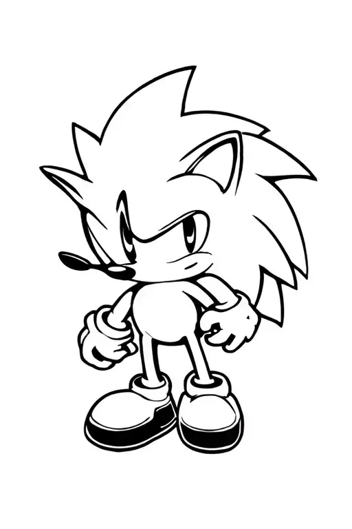 SONIC tattoo design idea