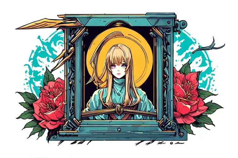 Guillotine tattoo design idea