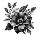 Flores tattoo design idea