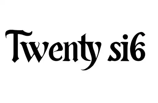 "Twenty six" tattoo design idea