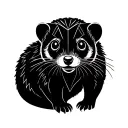 ferret tattoo design idea