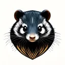 ferret tattoo design idea