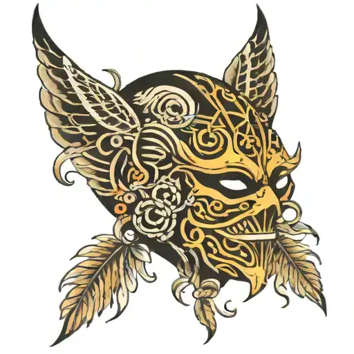 weaver mask shadow slave  tattoo design idea