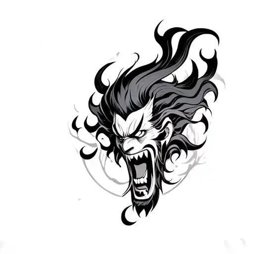 Raijin tattoo design idea