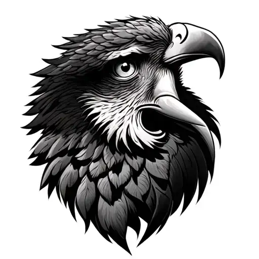 Can u generate eagle eyes with Ganesh as the beak of the eagle tattoo idea tattoo design idea