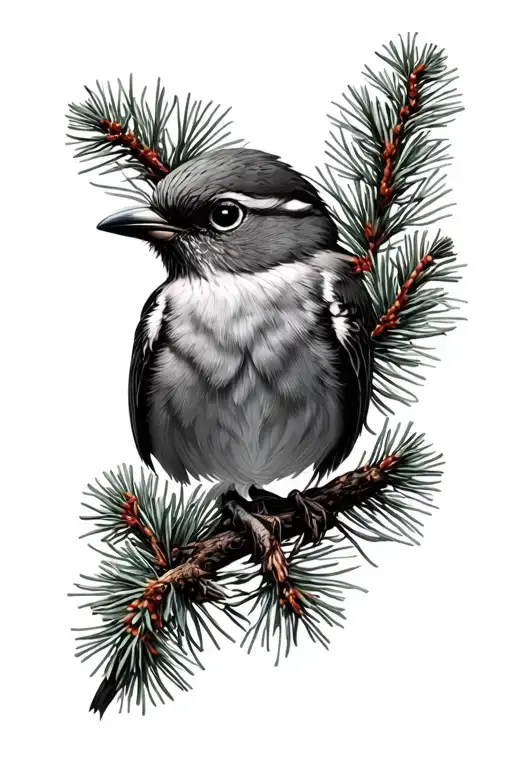 lark spruce tattoo design idea