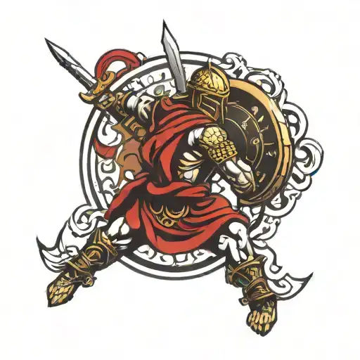 sparta warrior tattoo design idea