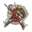 sparta warrior tattoo design idea