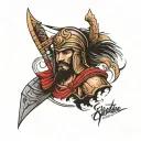 sparta warrior tattoo design idea