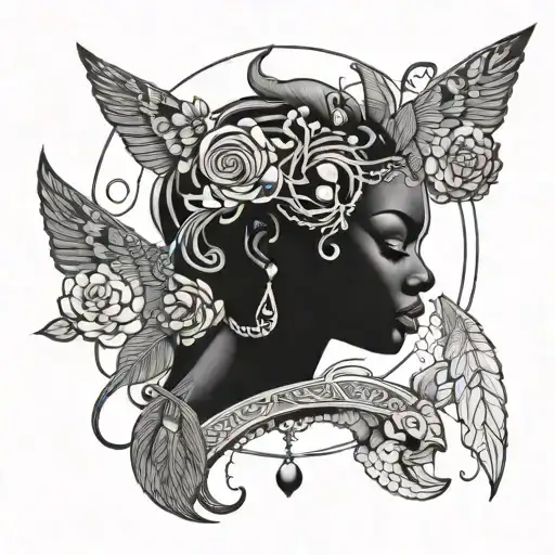 orisha rebirth tattoo design idea