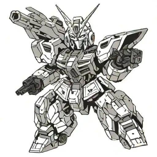 Gundam tattoo design idea