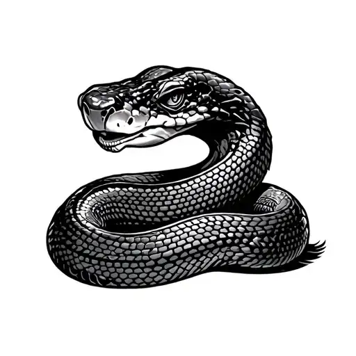 snake old school tattoo tattoo design idea