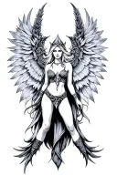 Freya Nordic goddess sexy fit tattoo design idea