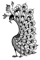 peacock tattoo design idea