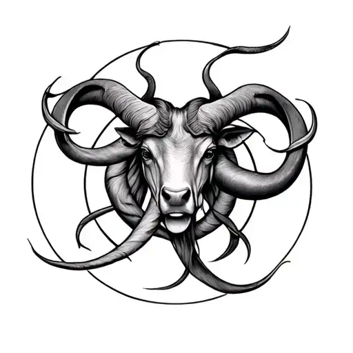 Gemini cancer Taurus virgo zodiac sign intertwined tattoo design idea