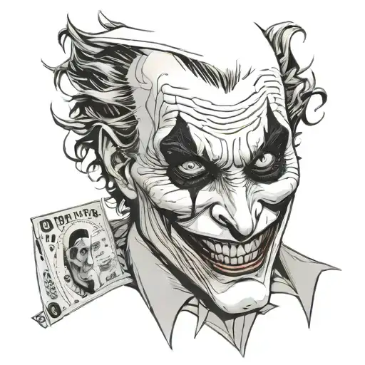 joker gotham city  tattoo design idea