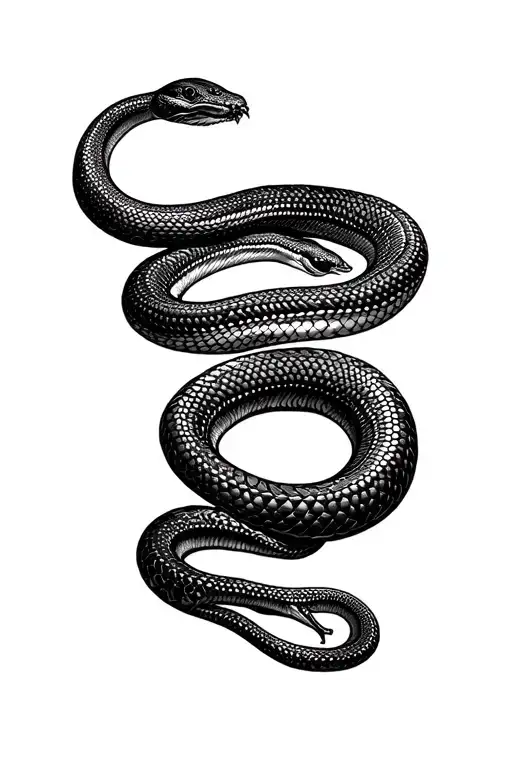 Viper snake tattoo design idea