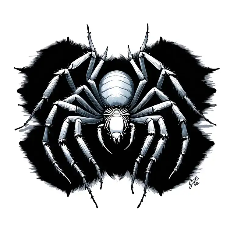 spider tattoo design idea