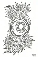 uruguay sun tattoo design idea