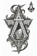 assassins creed logo tattoo design idea